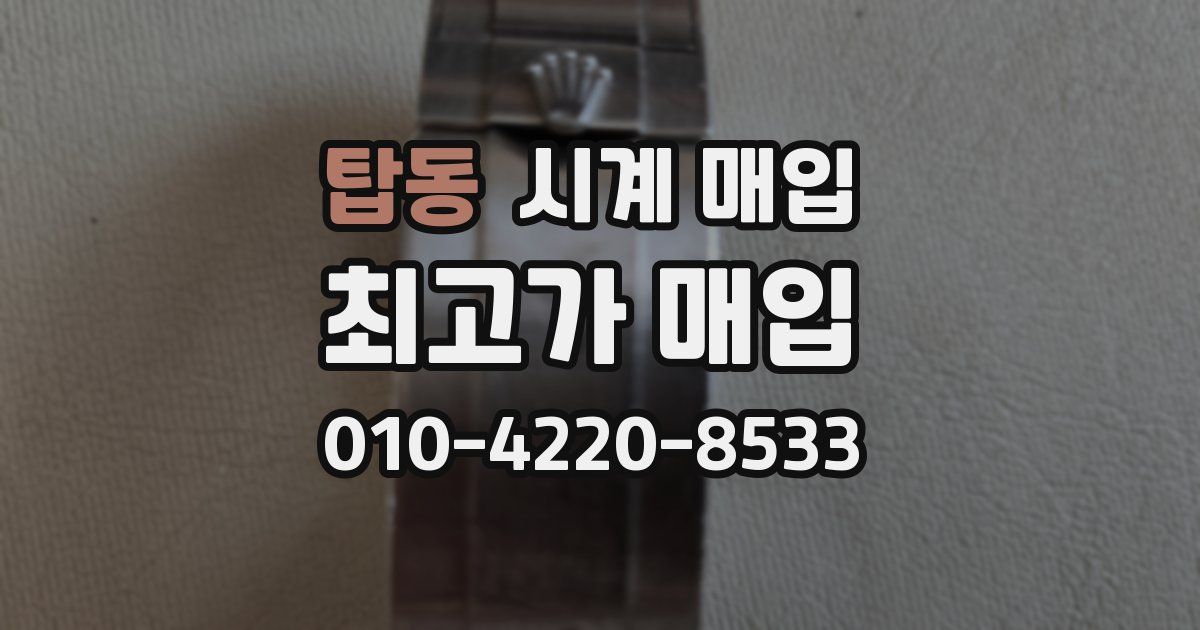 탑동 시계 매입