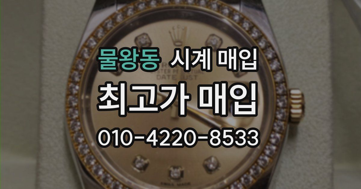 물왕동 시계 매입