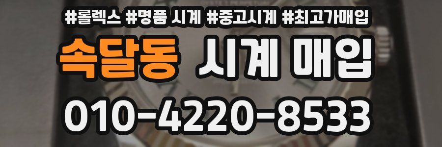 속달동 시계 매입
