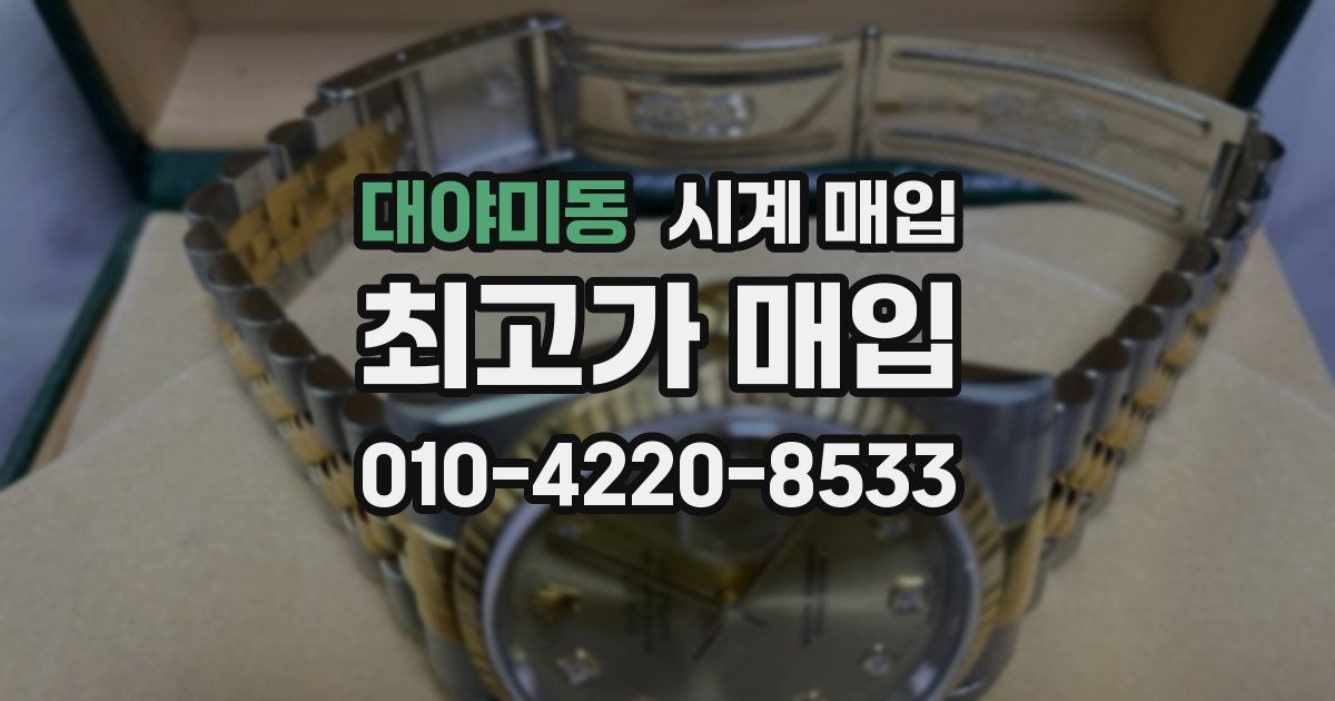 대야미동 시계 매입
