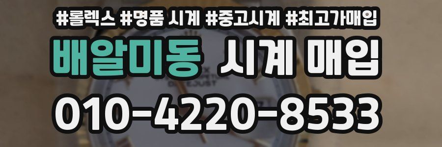 배알미동 시계 매입
