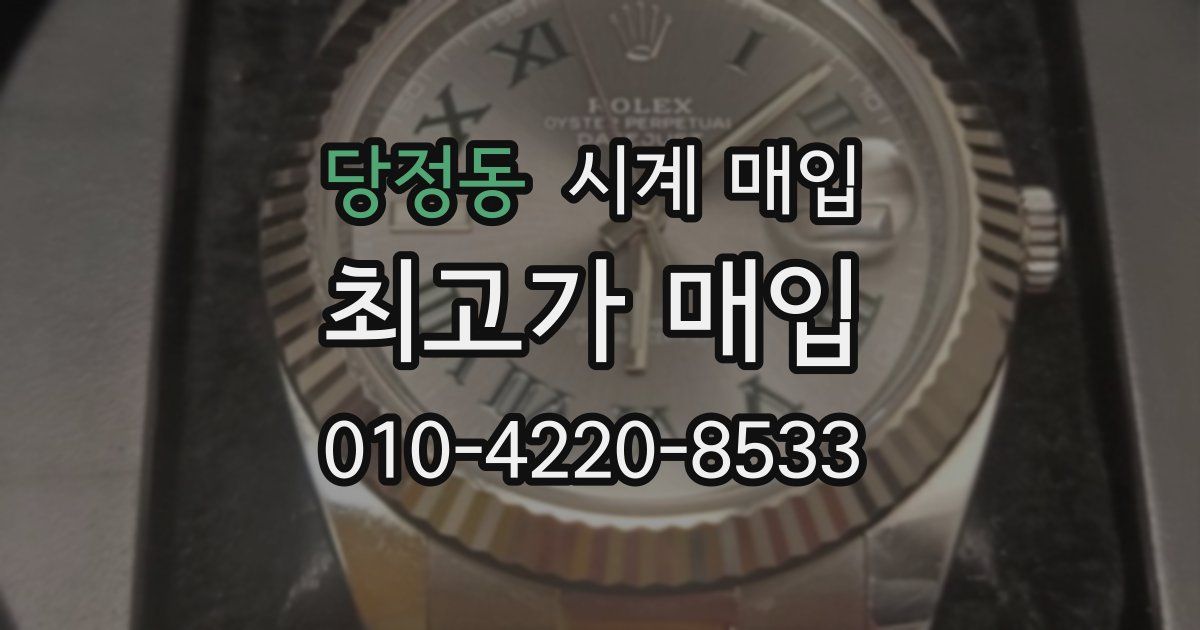 당정동 시계 매입