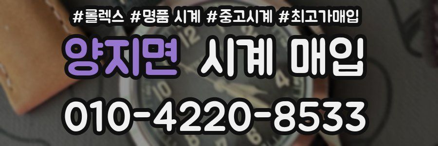 양지면 시계 매입