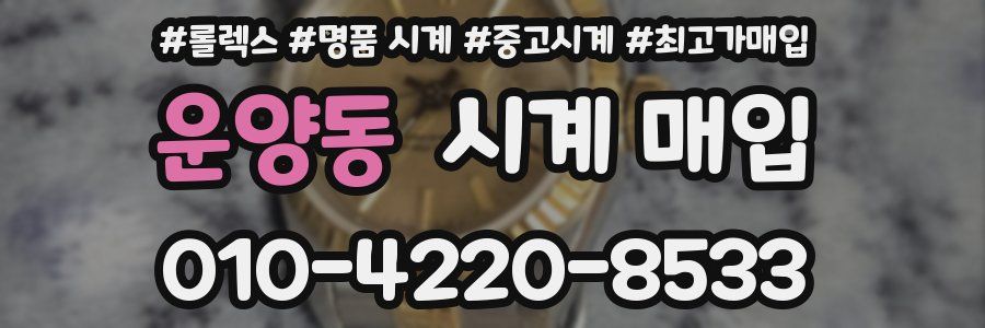 운양동 시계 매입