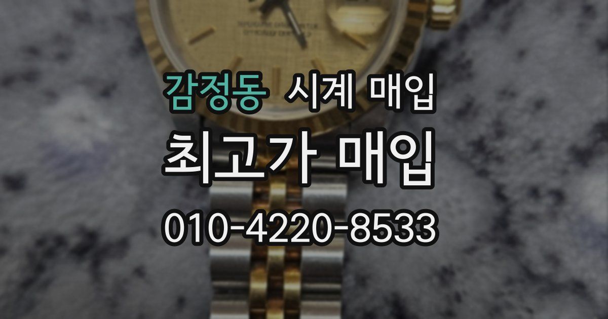 감정동 시계 매입