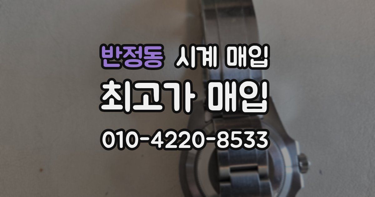 반정동 시계 매입