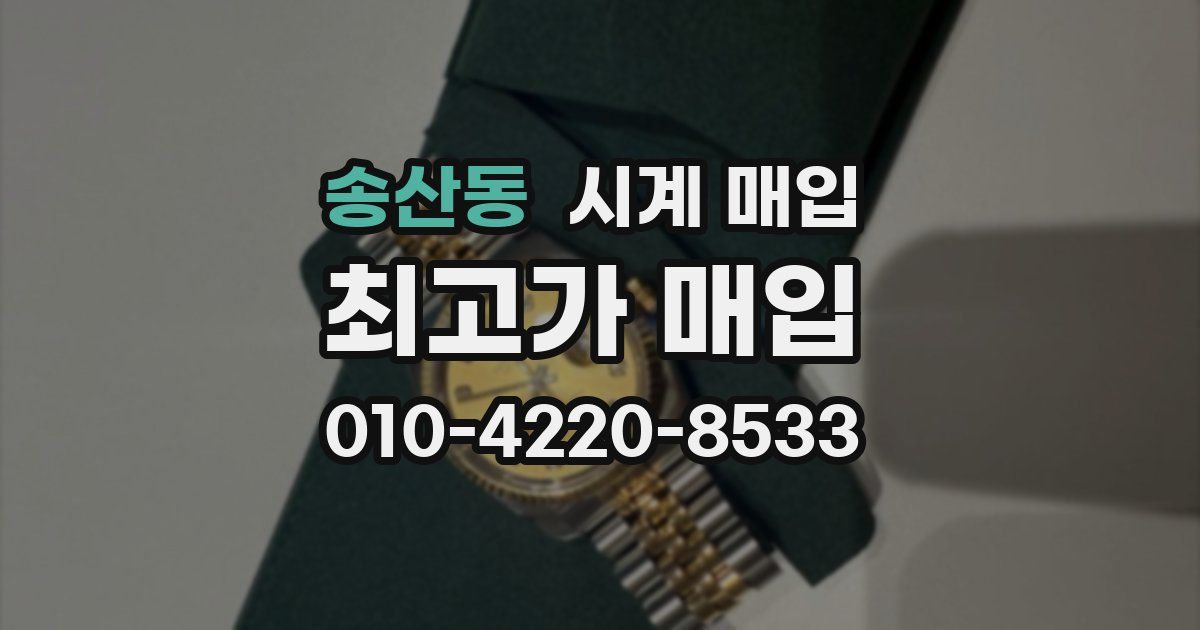 송산동 시계 매입