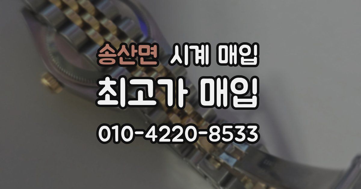송산면 시계 매입