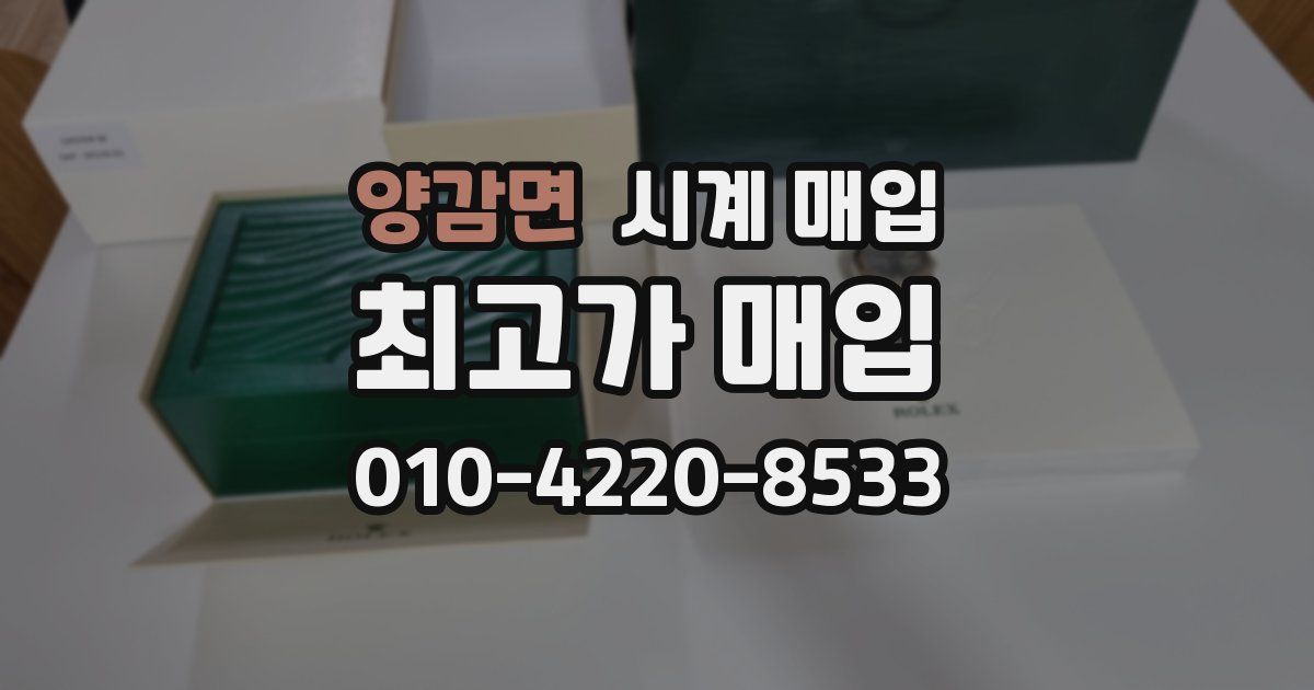 양감면 시계 매입