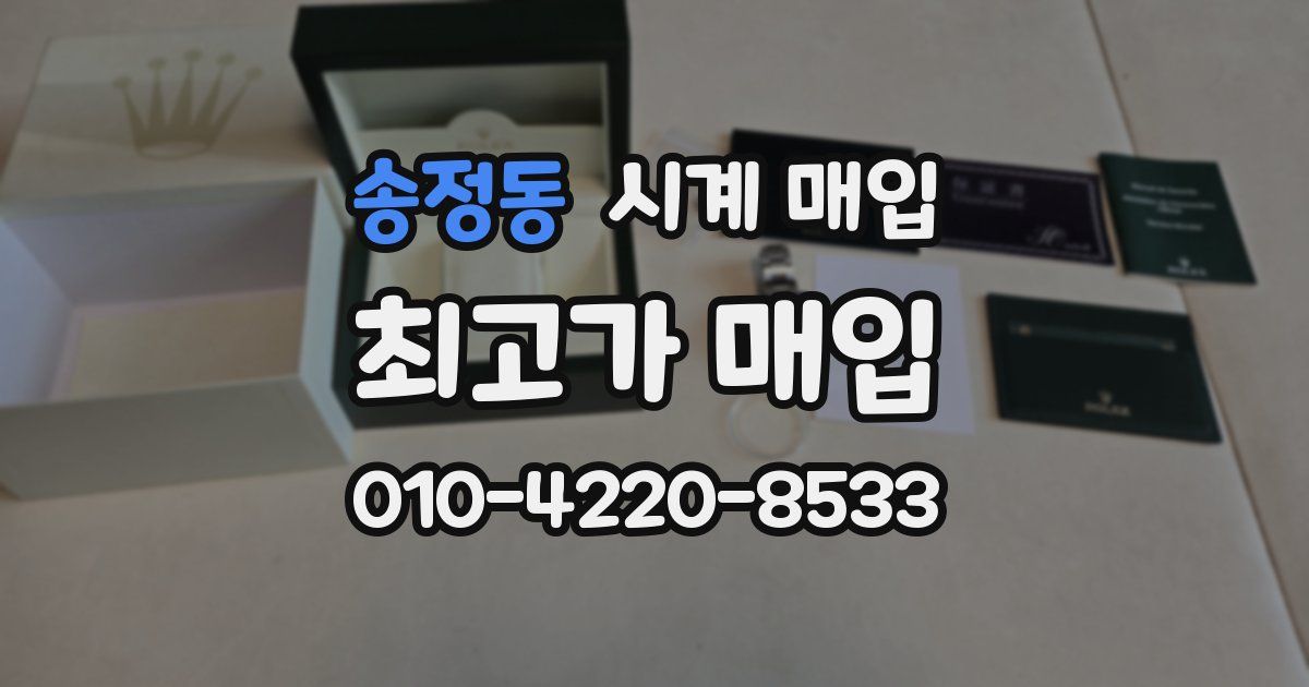 송정동 시계 매입