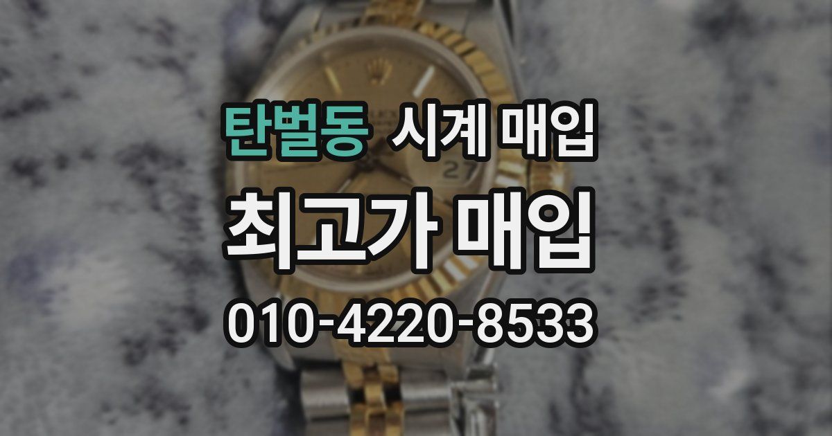 탄벌동 시계 매입