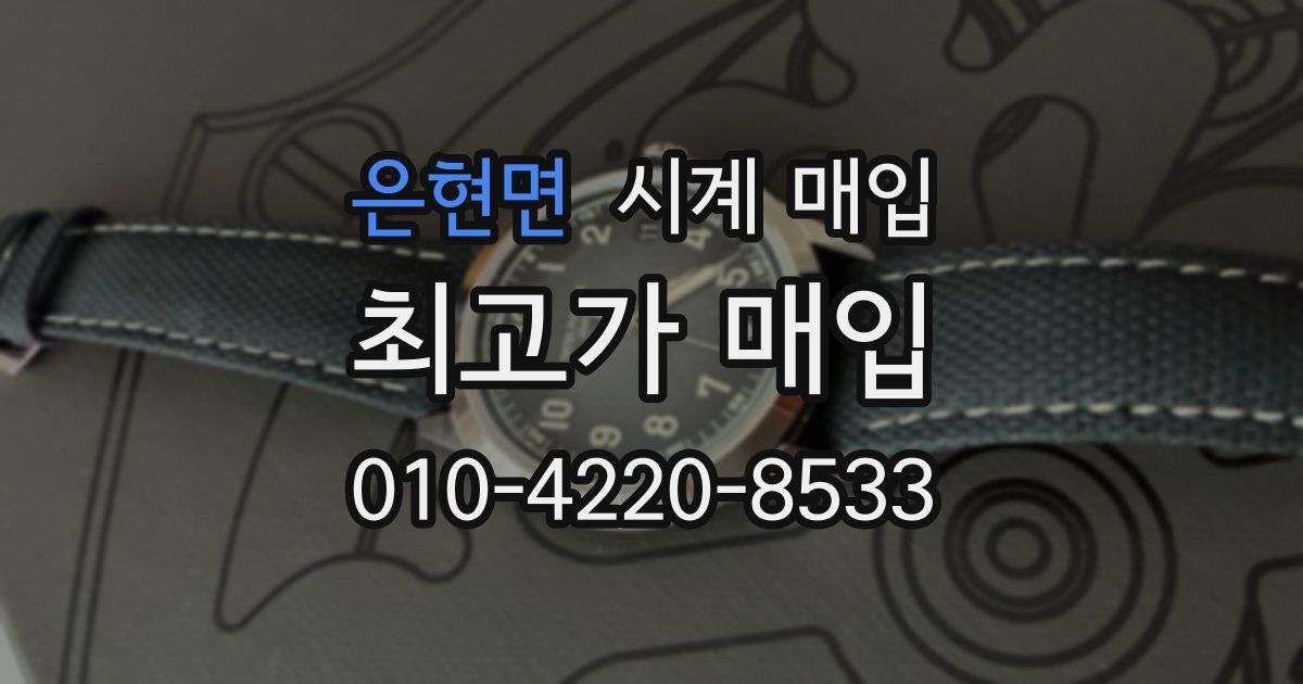 은현면 시계 매입