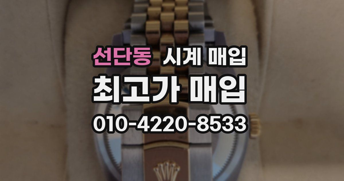 선단동 시계 매입