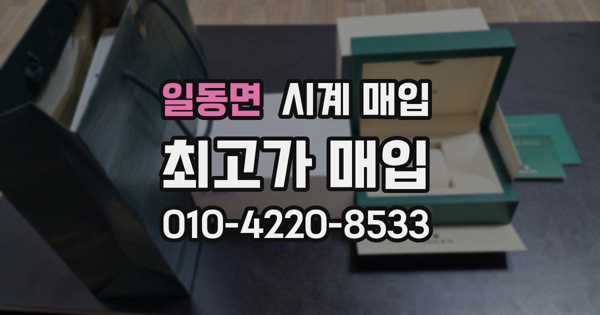 일동면 시계 매입