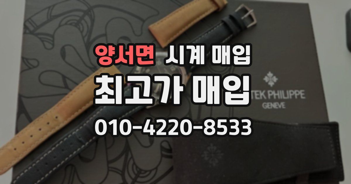 양서면 시계 매입
