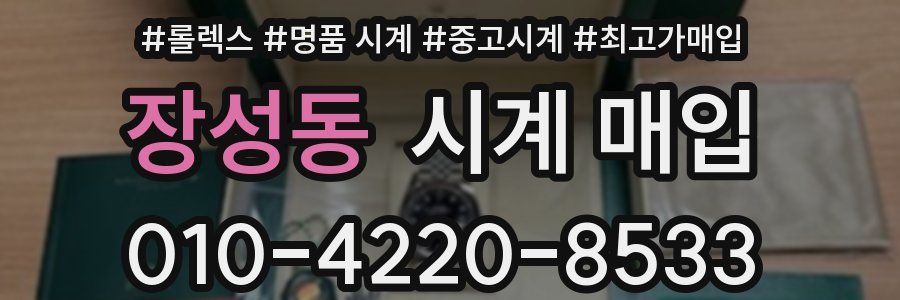 장성동 시계 매입