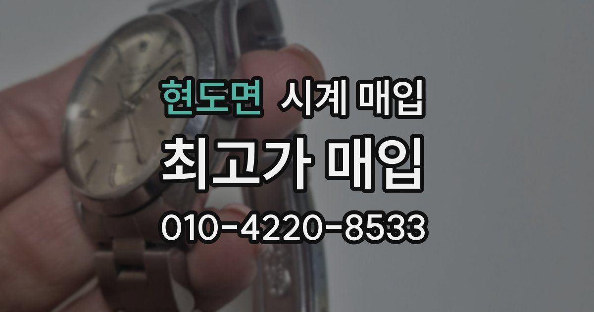 현도면 시계 매입