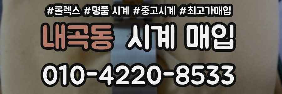 내곡동 시계 매입