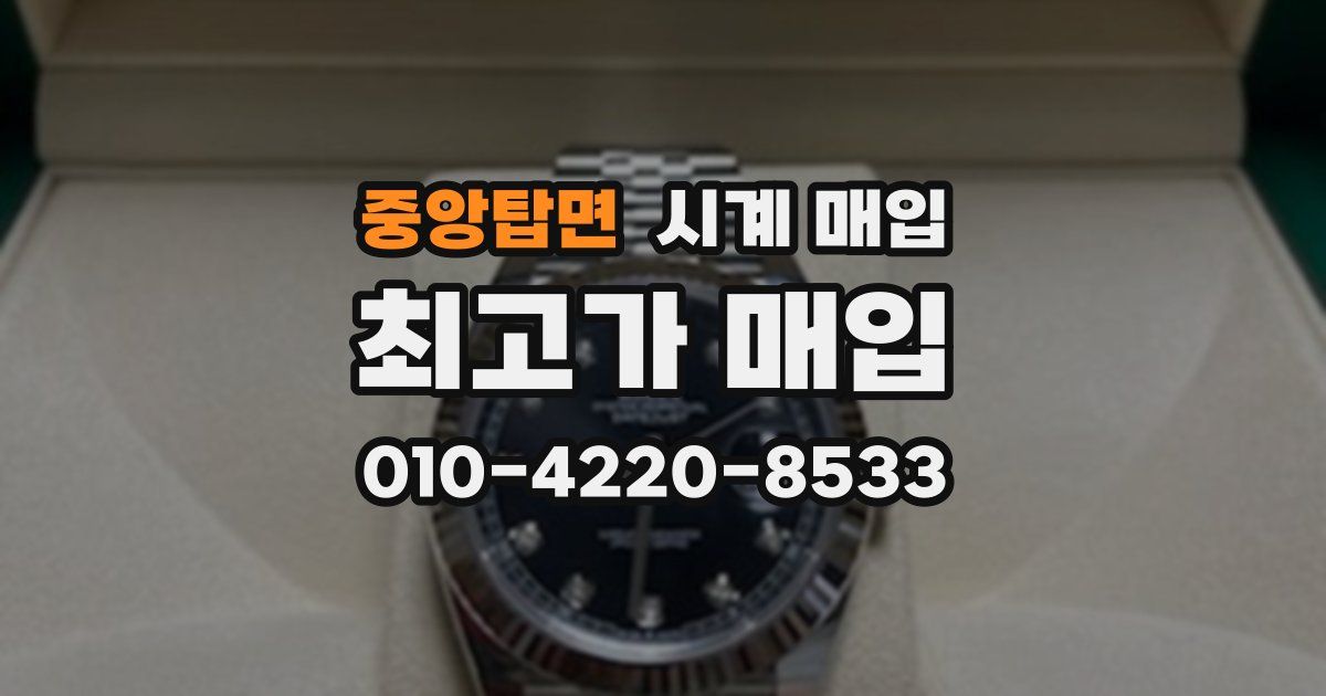 중앙탑면 시계 매입