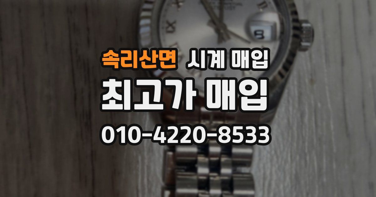 속리산면 시계 매입