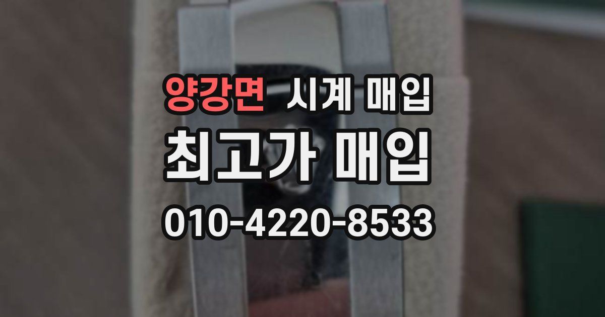양강면 시계 매입