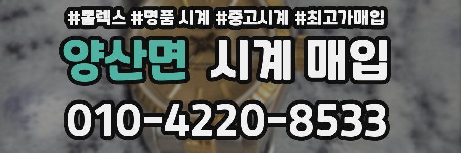 양산면 시계 매입