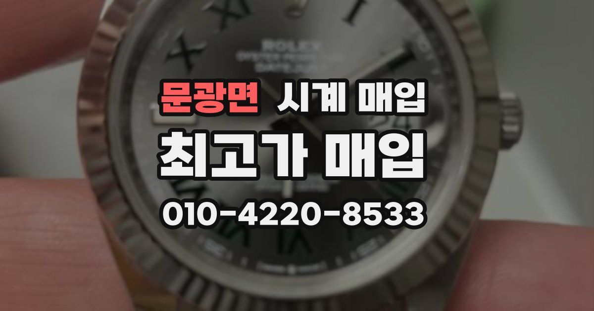문광면 시계 매입