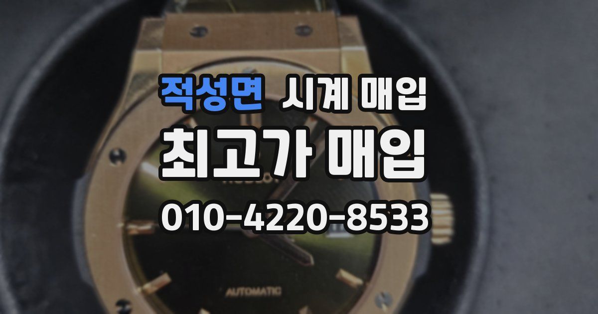 적성면 시계 매입