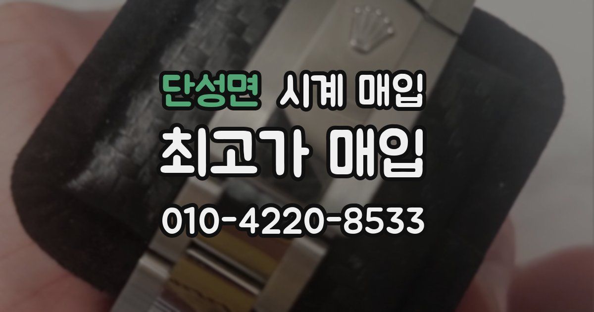 단성면 시계 매입