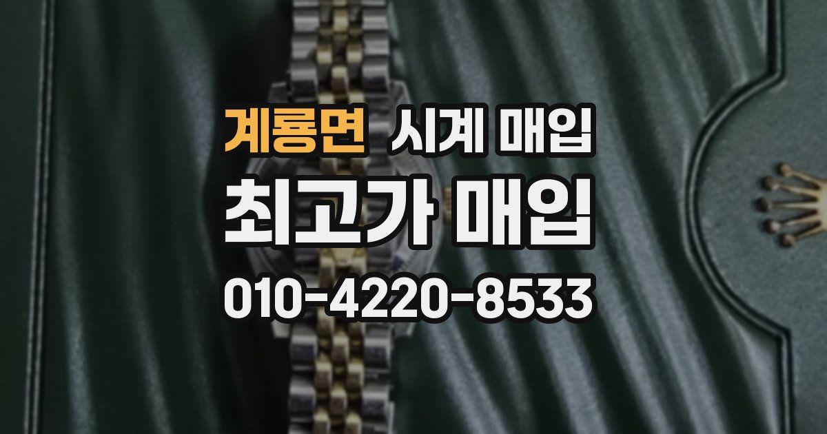 계룡면 시계 매입