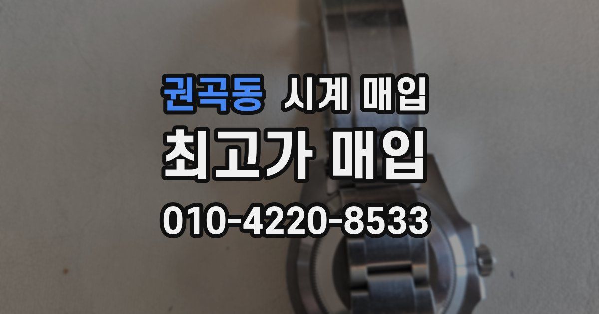 권곡동 시계 매입