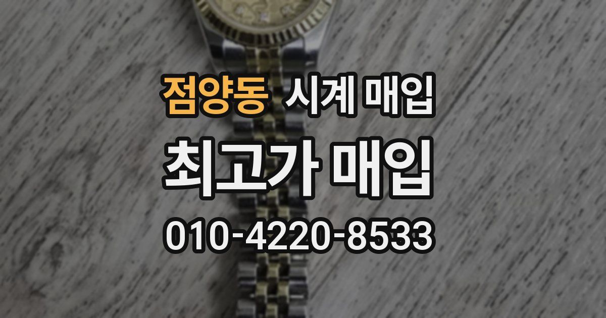 점양동 시계 매입