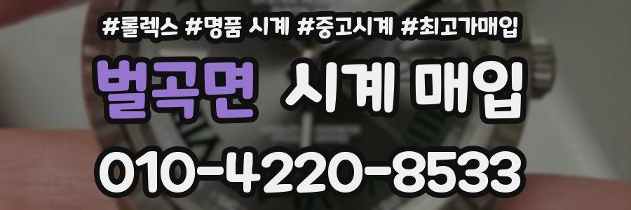 벌곡면 시계 매입
