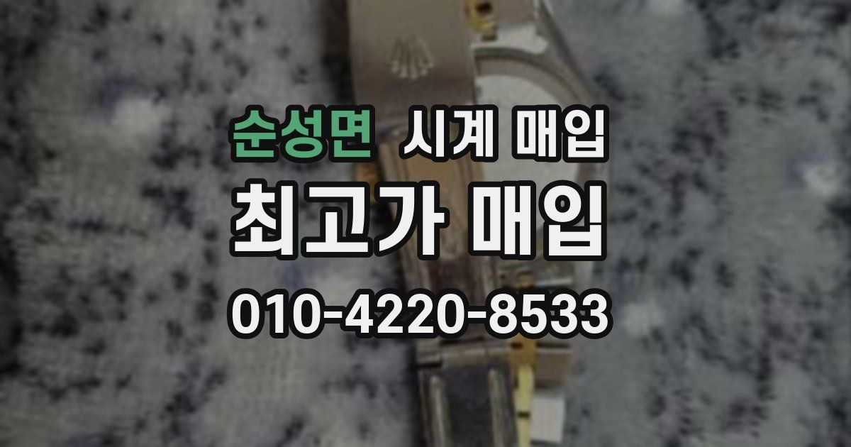 순성면 시계 매입