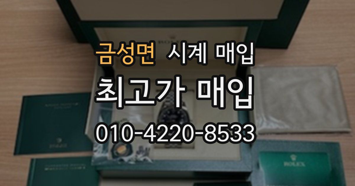 금성면 시계 매입