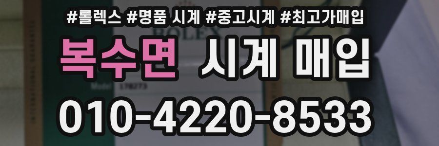 복수면 시계 매입