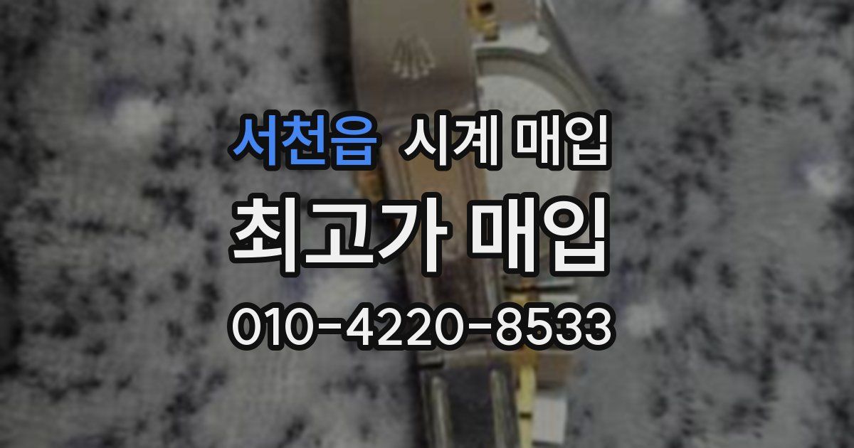 서천읍 시계 매입