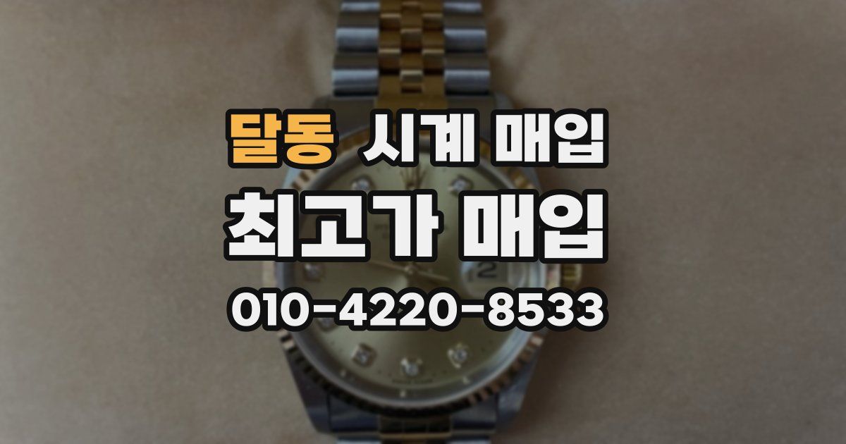 달동 시계 매입