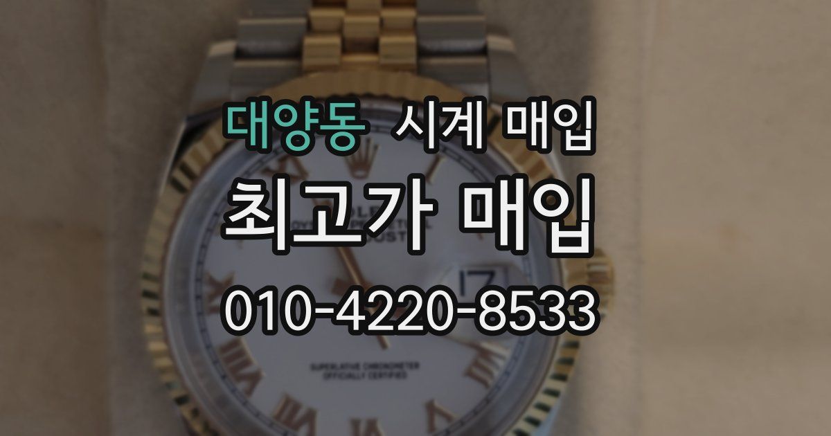 대양동 시계 매입