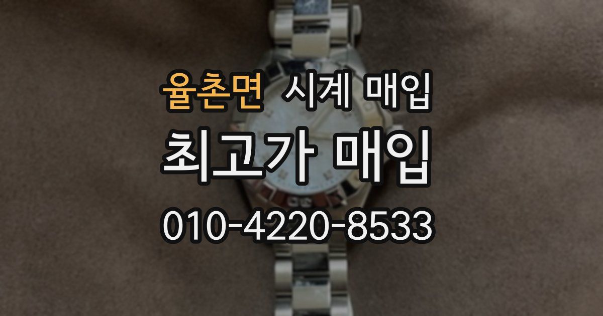 율촌면 시계 매입
