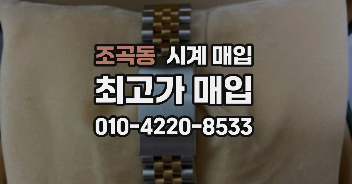 조곡동 시계 매입