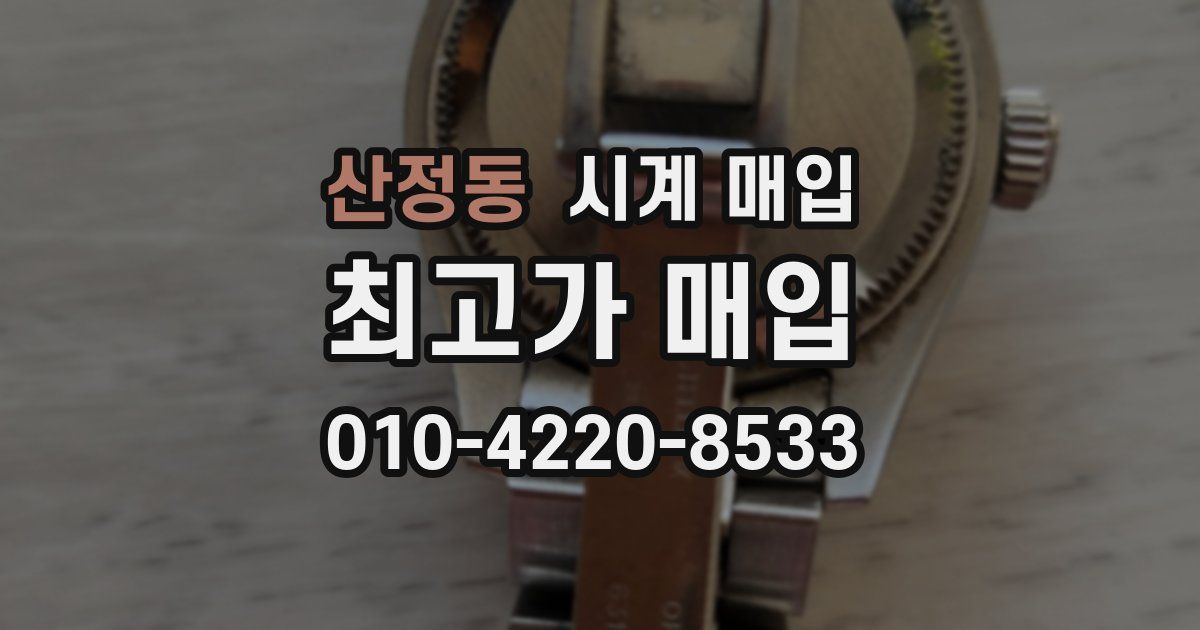 산정동 시계 매입