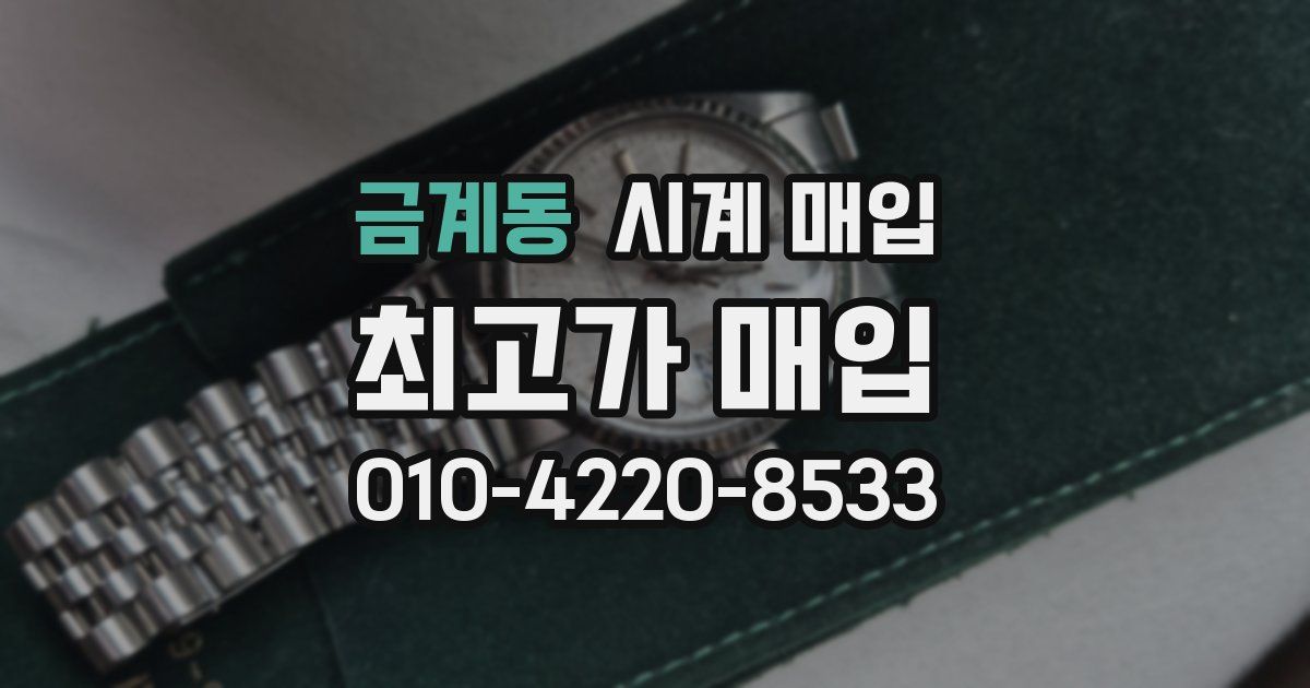 금계동 시계 매입