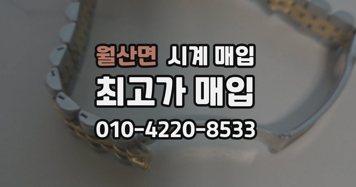 월산면 시계 매입