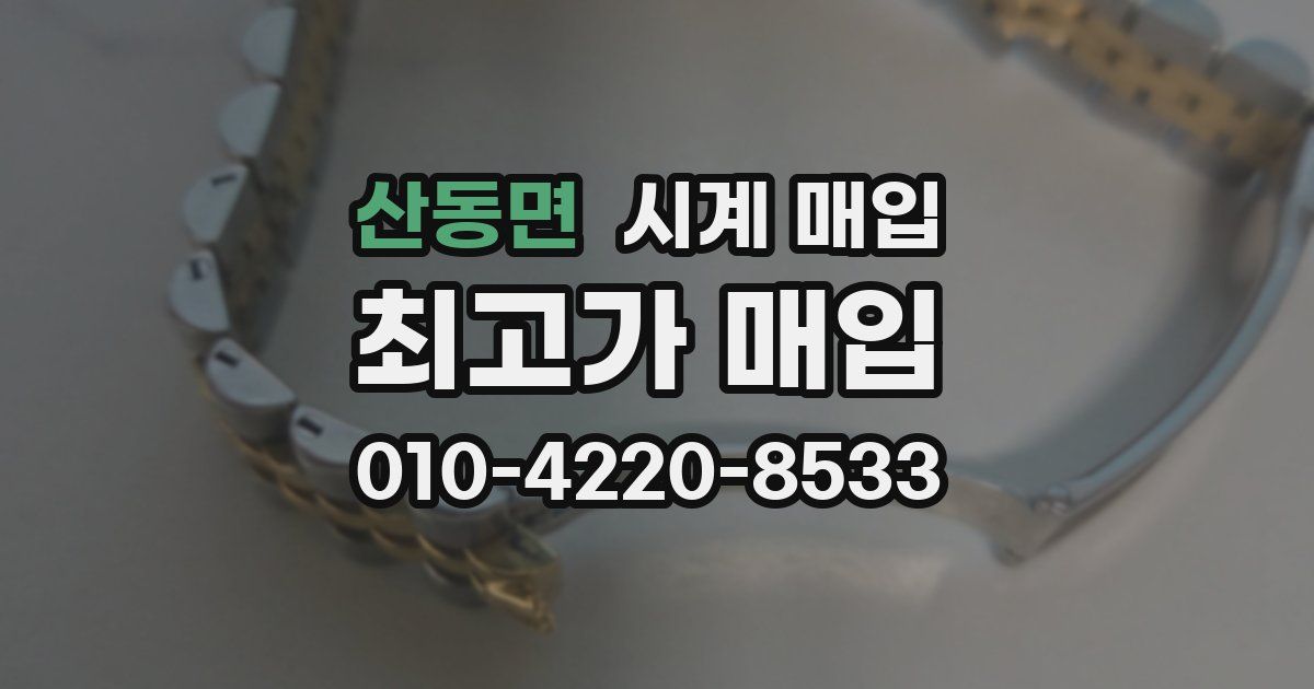 산동면 시계 매입