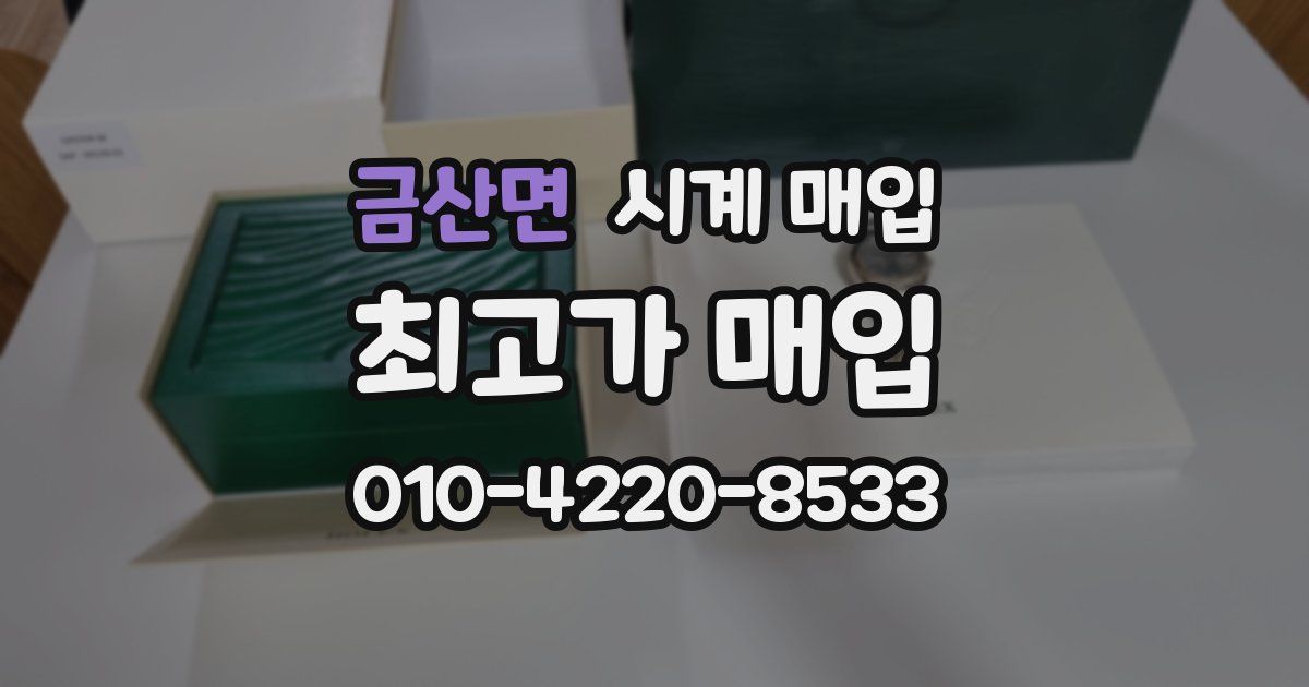 금산면 시계 매입