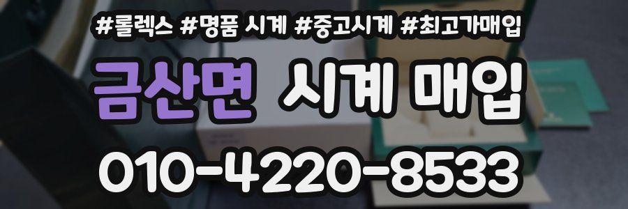 금산면 시계 매입