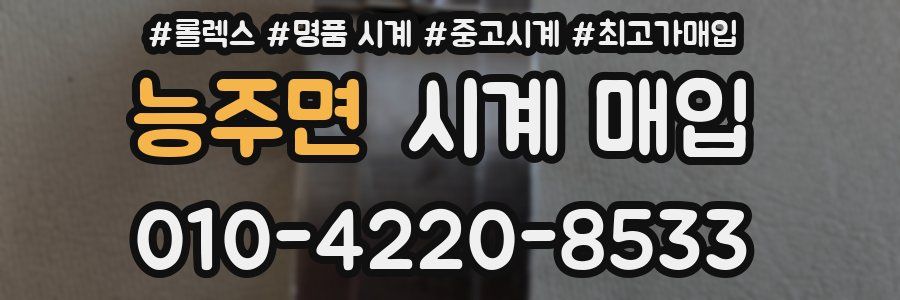 능주면 시계 매입