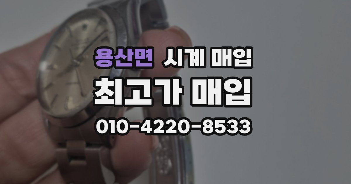 용산면 시계 매입