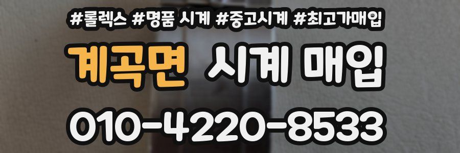 계곡면 시계 매입